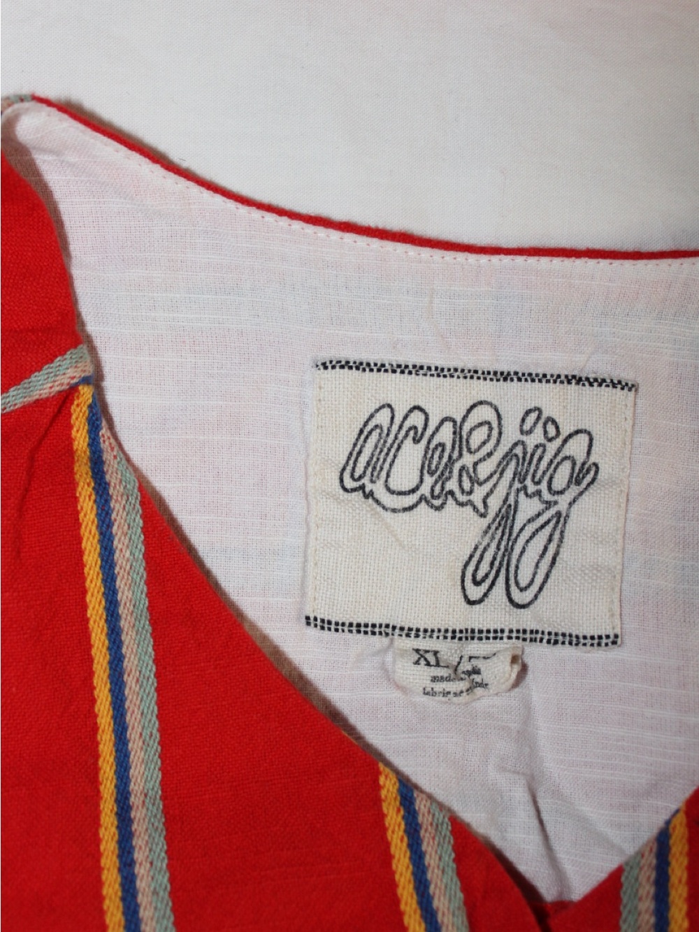 Ace & Jig Red Striped Button-Front Top - Picture 2 of 3